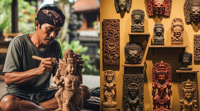 Patung dan Ukiran Kayu Bali