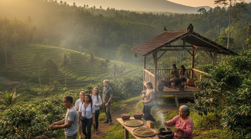 kebun kopi di Munduk Bali