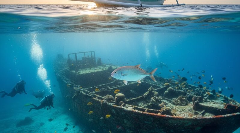 Mancing Karang di Pantai Tulamben