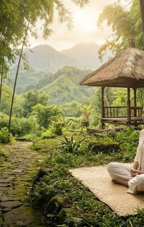 Meditasi di Hutan Bambu