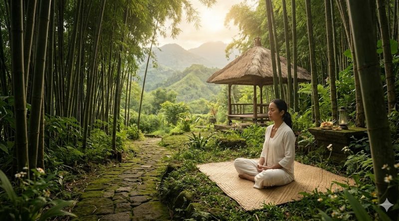 Meditasi di Hutan Bambu